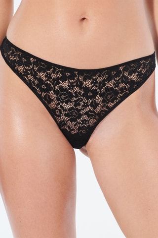 LINGERIE BAS LINGERIE TANGA BESTFRIENDIZ NOIR