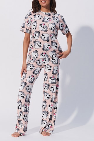 T-shirt pigiama Cip & Ciop agenti speciali Tictaciz - Rosa