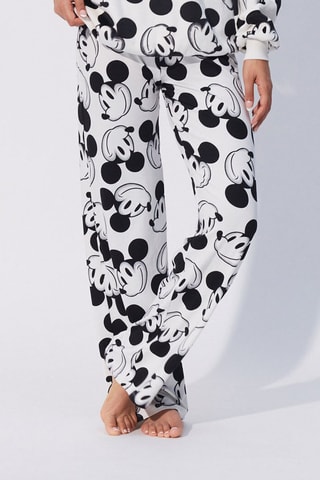 Pantaloni pigiama Topolino Disney - Bianco e nero