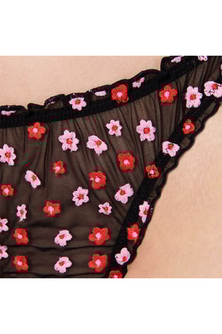 Perizoma Floweriz - Nero