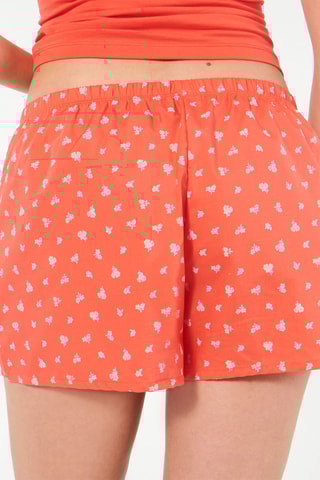 Shorts pigiama Adalisiz - Salmone e bianco