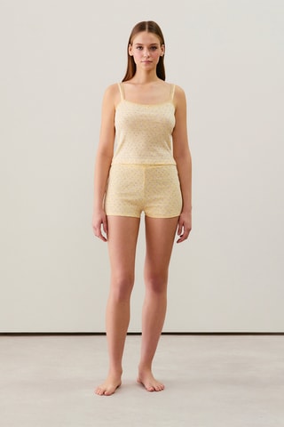 Shorts pigiama Emmaliz - Giallo e malva