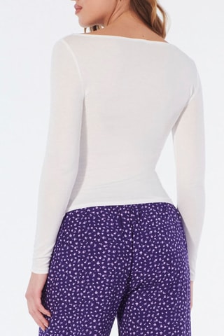 Pantalon straight vita alta Trezoliz - Viola