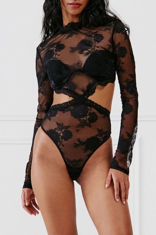 Body-string ampliforma Glamgaliz - Preto
