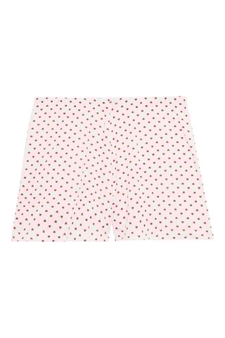 Shorts pigiama Alldayiz - Bianco e rosso
