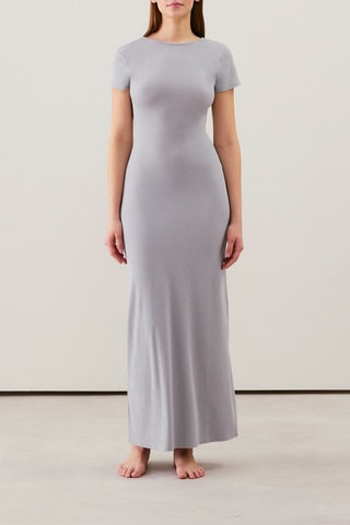 Abito lungo Newemyiz - Grigio melange