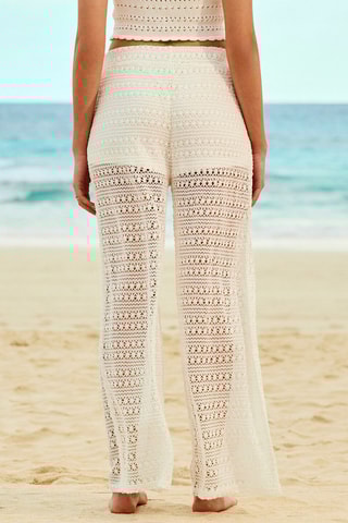 Pantalon straight vita alta Fannyliz - Bianco