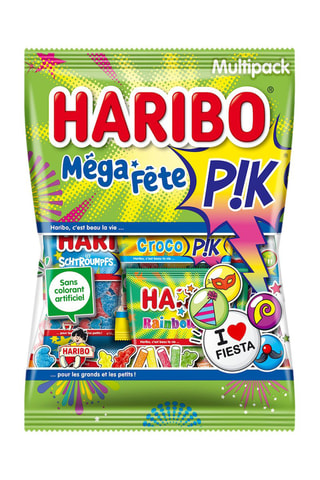 2 x Multipack Méga fêtes Pik Haribo - 320 g