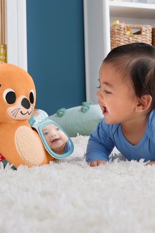 Peluche de nutria 2 en 1 para jugar boca abajo - Desde recién nacido