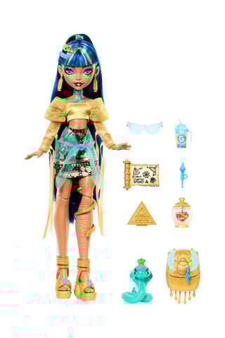 Muñeca Momia Cleo de Nile y su mascota Monster High - Desde 4 años