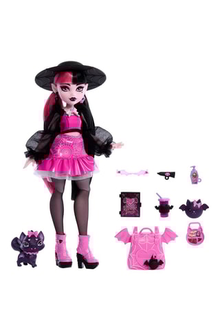 Muñeca articulada Draculaura y Count Fabulous Monster High - 9 accesorios - Desde 48 meses