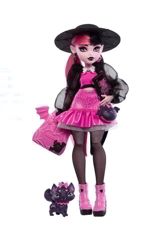 Muñeca articulada Draculaura y Count Fabulous Monster High - 9 accesorios - Desde 48 meses