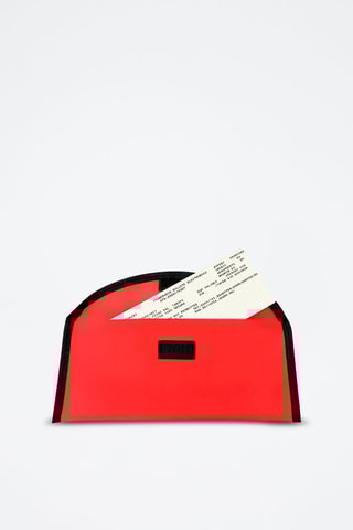 Porte-documents de voyage - Noir et rouge