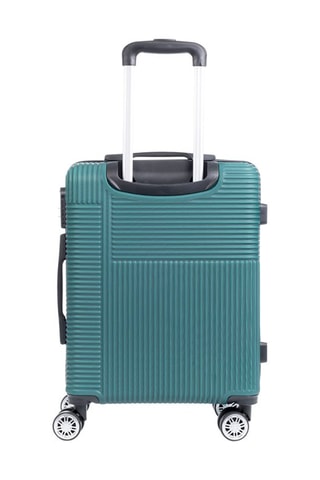 Set de 3 valises - ABS  foncé - Blanc, noir et vert