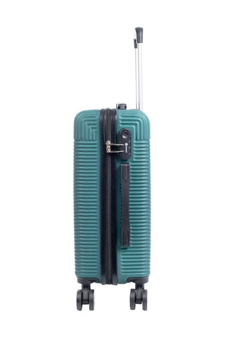 Set de 3 valises - ABS  foncé - Blanc, noir et vert