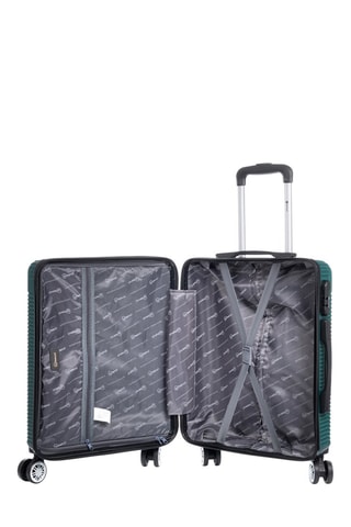 Set de 3 valises - ABS  foncé - Blanc, noir et vert