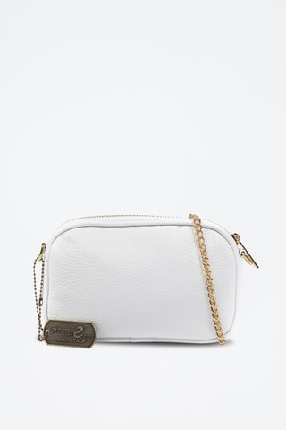 Sac bandoulière Asola en cuir - Blanc
