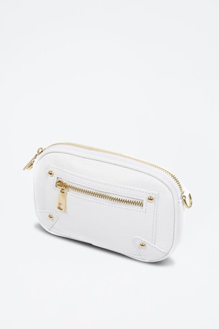 Sac bandoulière Asola en cuir - Blanc