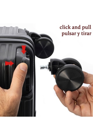 Set de 4 valises (XXS/S/L/XL) - 49/56/66/76 cm - Doré