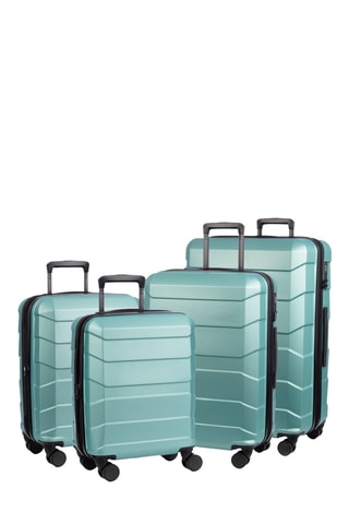 Set de 4 valises (XXS/S/L/XL) - 49/56/66/76 cm - Bleu