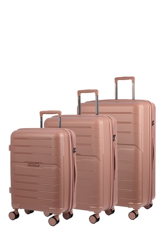 Set de 3 valises - 56,5/66,5/76,5 cm - Doré