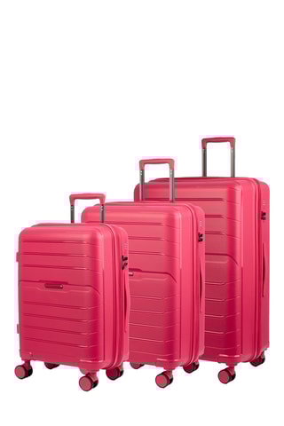 Set de 3 valises - 56,5/66,5/76,5 cm - Rose