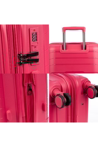 Set de 3 valises - 56,5/66,5/76,5 cm - Rose