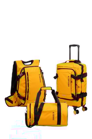 Conjunto de viagem - 3 peças - Amarelo