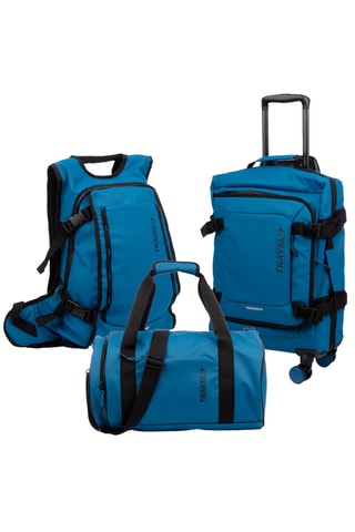 Conjunto de viagem - 3 peças - Azul
