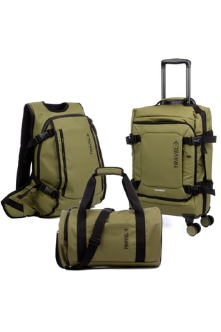 Conjunto de viagem - 3 peças - Verde