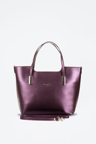 Mala cabaz em couro Filippa Violeta - Violeta