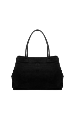 Mala shopper de nobuck Preto - Firenze Artegiani - Preto