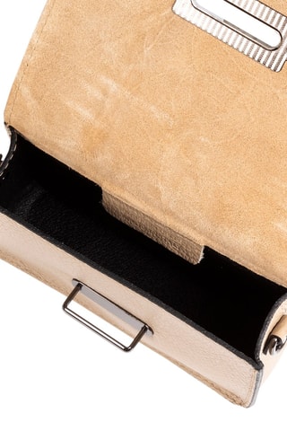 Leren Schoudertas - Beige