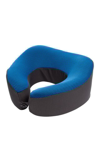 Oreiller de voyage - Noir, bleu et gris