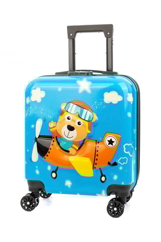 Mala de viagem de criança - Azul e laranja -  e 