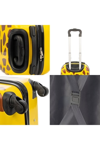 Mala criança Giraffe - Amarelo - Bege, amarelo e castanho