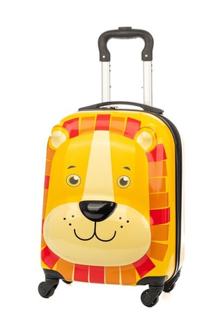 Mala de criança Lion - Mostarda - Preto, vermelho e amarelo