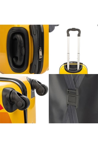 Mala de criança Lion - Mostarda - Preto, vermelho e amarelo