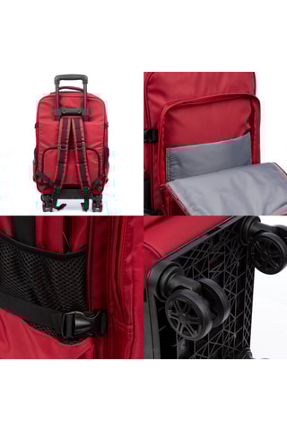 Rugtas met Wieltjes - Rood