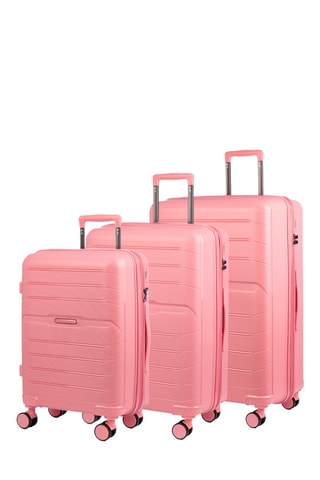 Set de 3 valises - 56,5/66,5/76,5 cm - Rose