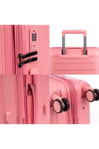 Set de 3 valises - 56,5/66,5/76,5 cm - Rose