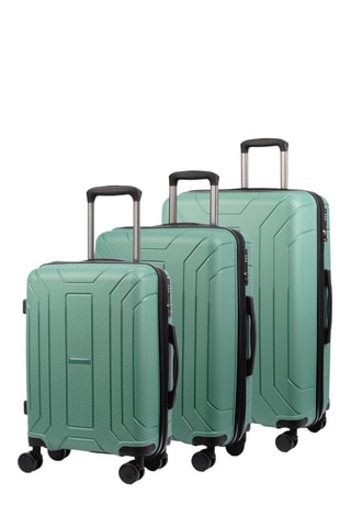 Set de 3 valises (S/M/L) - 56/65/75 cm - Vert