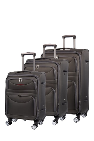 Set de 3 valises (S/M/L) - 58/63/77 cm - Gris
