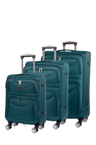 Set de 3 valises (S/M/L) - 58/63/77 cm - Vert