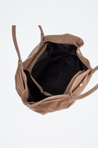 Nubuck Handtas Baradili - Taupe