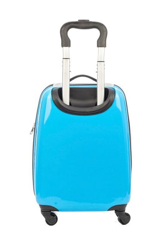 Mala criança Monster - Azul-celeste - Branco, preto, azul e amarelo