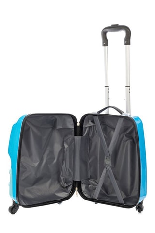 Mala criança Monster - Azul-celeste - Branco, preto, azul e amarelo