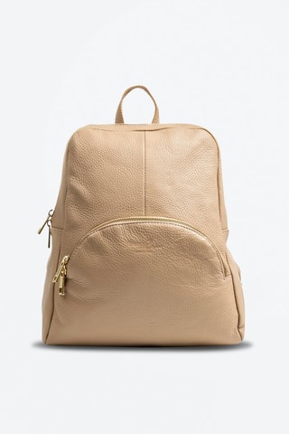 Leren Rugtas Monastier - Beige