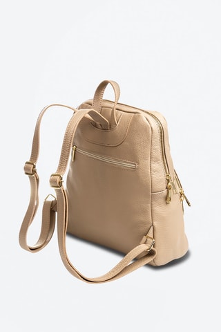 Leren Rugtas Monastier - Beige