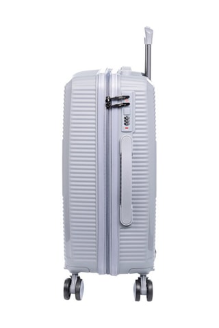 Set de 2 valises - PP - Verrou TSA - Argenté et gris